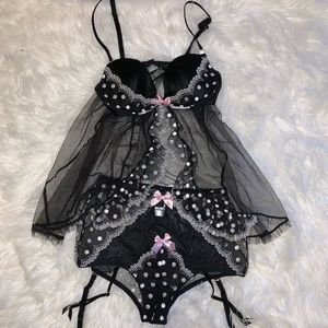 Victoria’s Secret Very Sexy Polka Dot Lingerie S